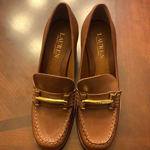Lauren Ralph Lauren Shoes - Ralph Lauren Leather Loafer Heels